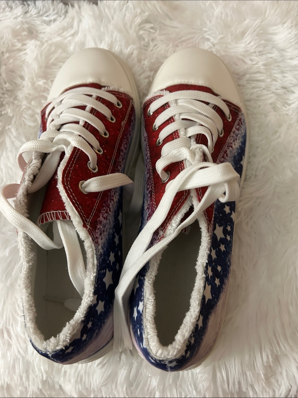 Women’s Sneakers - Red, White & Blue